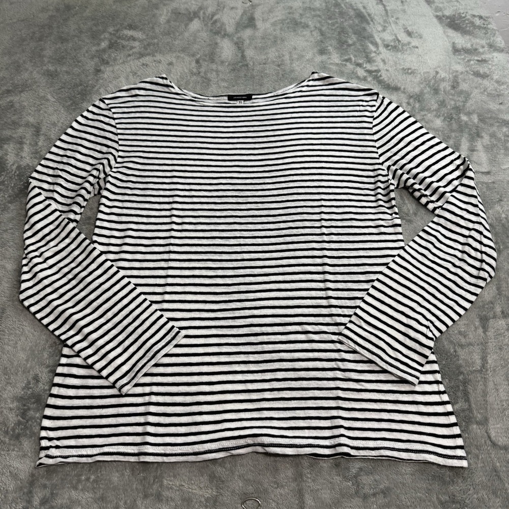 R13 Striped Longsleeve T-Shirt Womens S Black White Japanese Grunge Punk City